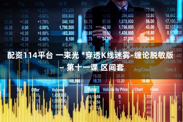 配资114平台 一束光 *穿透K线迷雾-缠论脱敏版 — 第十一课 区间套